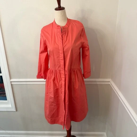 Tuckernuck poppy pink royal shirt dress- Size medium - Picture 1 of 7